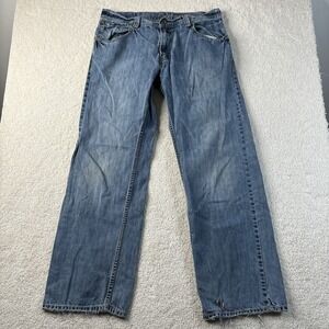 Levi's SilverTab Loose Fit Jeans Mens 34x32 Blue 2000s Y2K Baggy Distressed READ